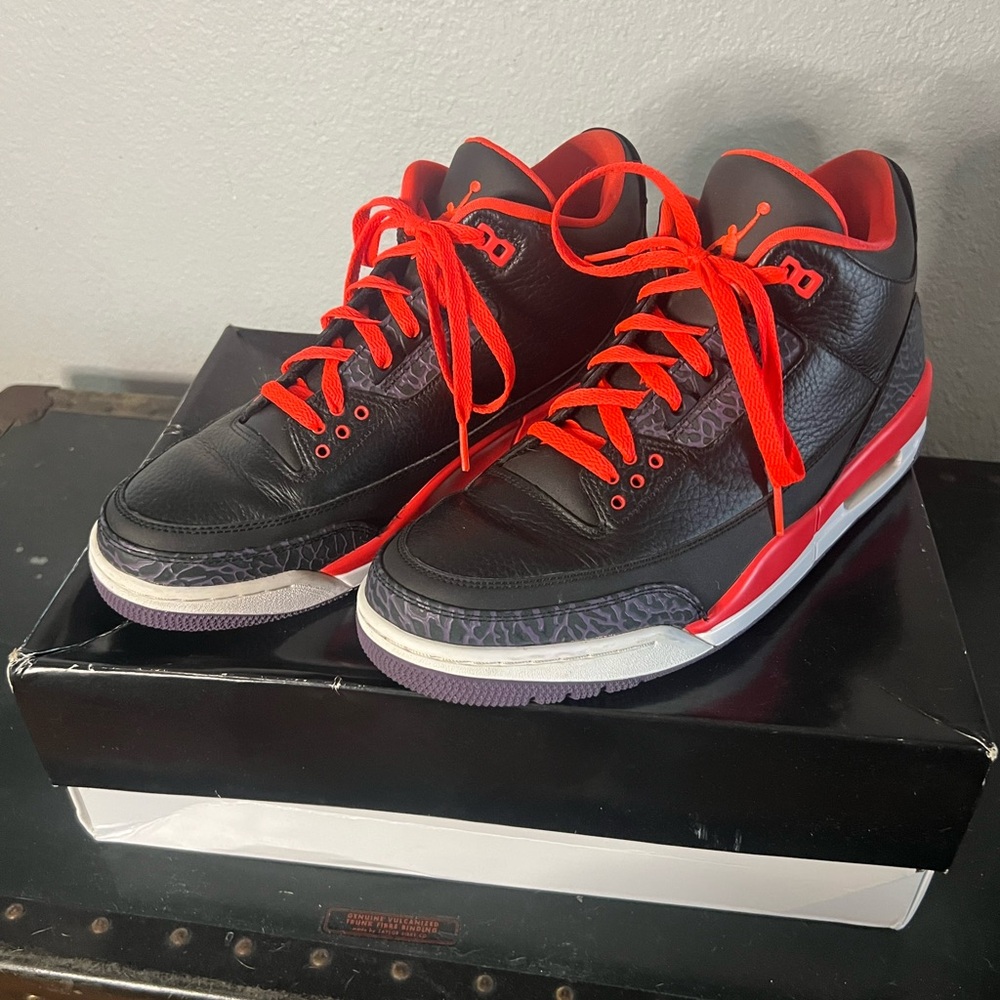 Black and Red Athletic Shoes
